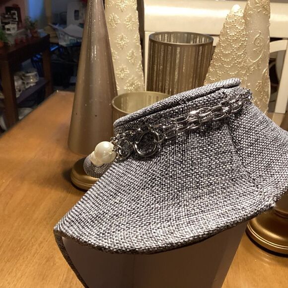 Long Silvertone Chain and Faux Pearl Necklace - Picture 7 of 9